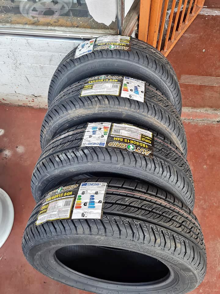 4×185/60/15  Autogrip tyres Brand new fitted and balanced