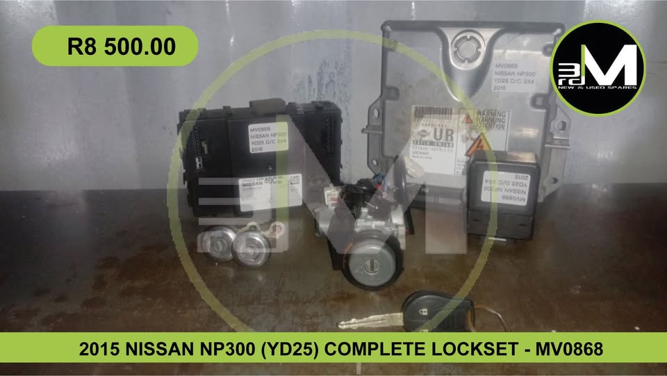 NISSAN NP300 2015 (YD25) COMPLETE LOCKSET - MV0868 - Private Seller NISSAN NP300 2015 (YD25) COMPLETE LOCKSET - MV0868 - Private Seller