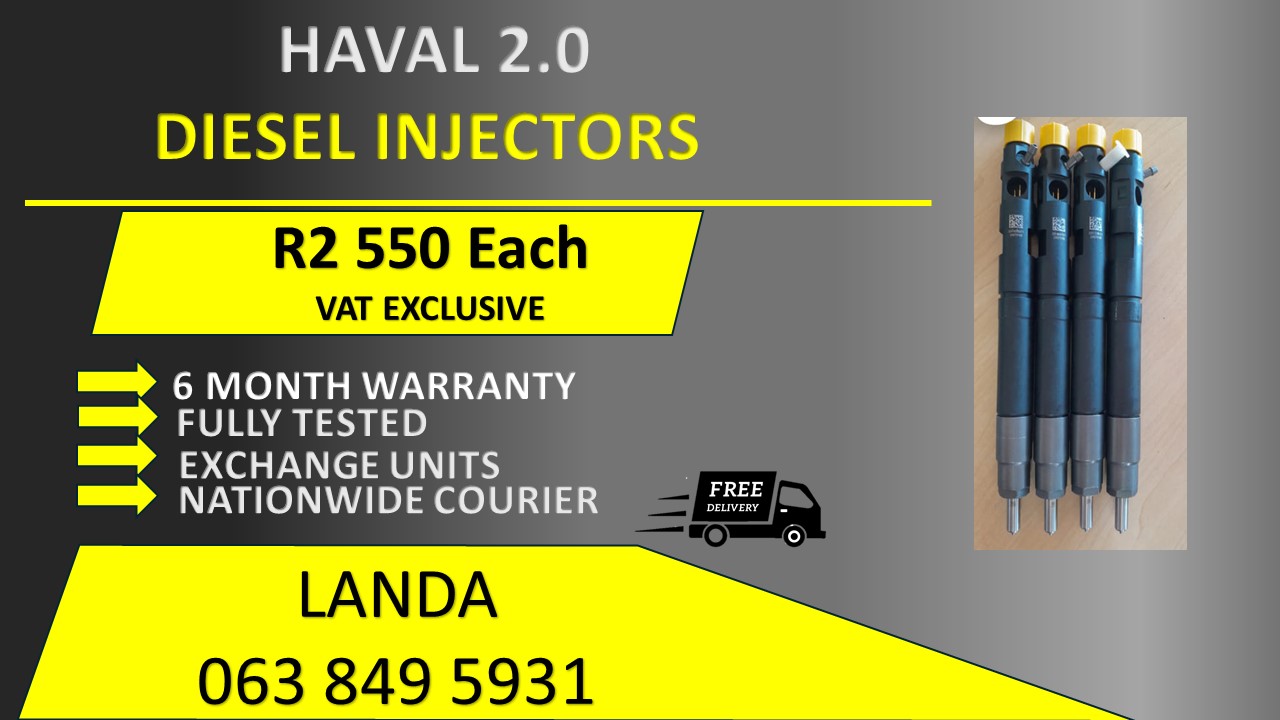 HAVAL 2.0 DIESEL INJECTORS FOR SALE OR RECON WITH WARRANTY - Private Seller HAVAL 2.0 DIESEL INJECTORS FOR SALE OR RECON WITH WARRANTY - Private Seller