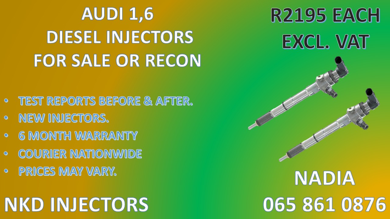 DIESEL INJECTORS FOR SALE FOR AUDI 1.6 - RELIABLE - Private Seller DIESEL INJECTORS FOR SALE FOR AUDI 1.6 - RELIABLE - Private Seller