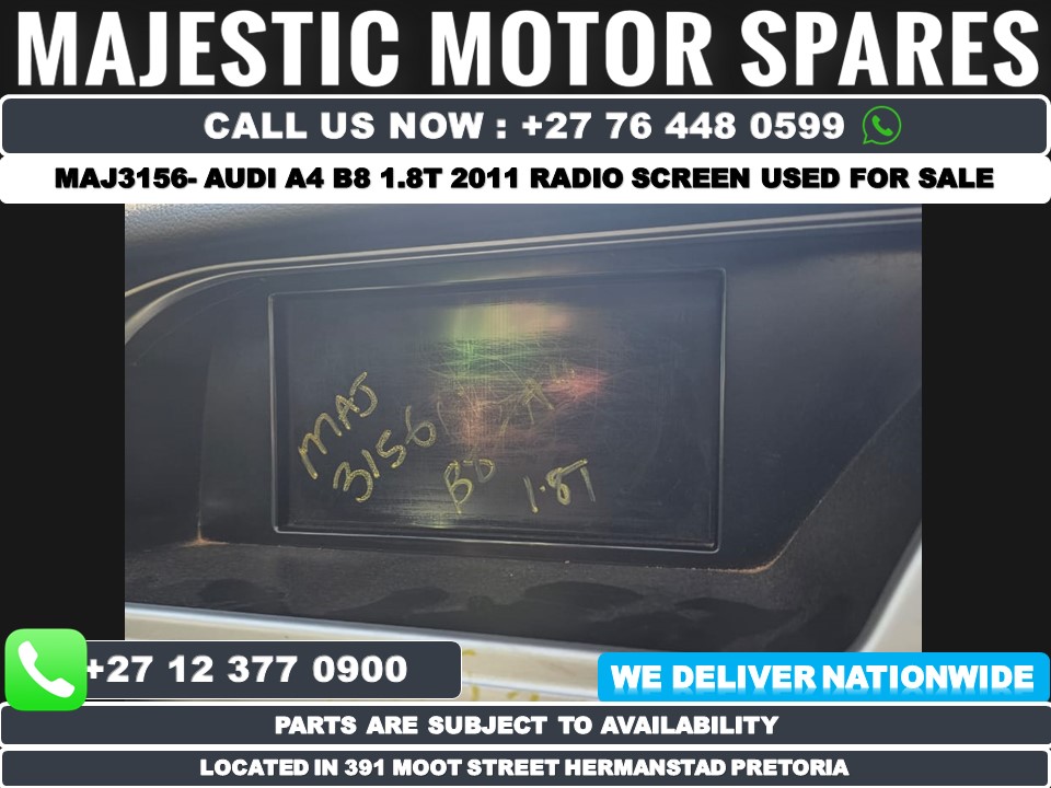 2011 Audi A4 B8 1.8T CDH pre-face Radio screen for sale - Private Seller