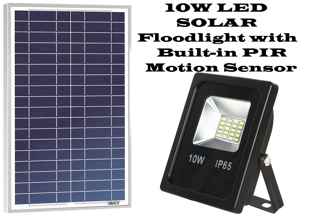 Solar Led Floodlights With Built In Pir Motion Sensor 10w Brand New Solar Led Floodlights With Built In Pir Motion Sensor 10w Brand New S