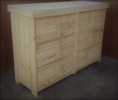 Chest of drawers Farmhouse series 1700 - Raw