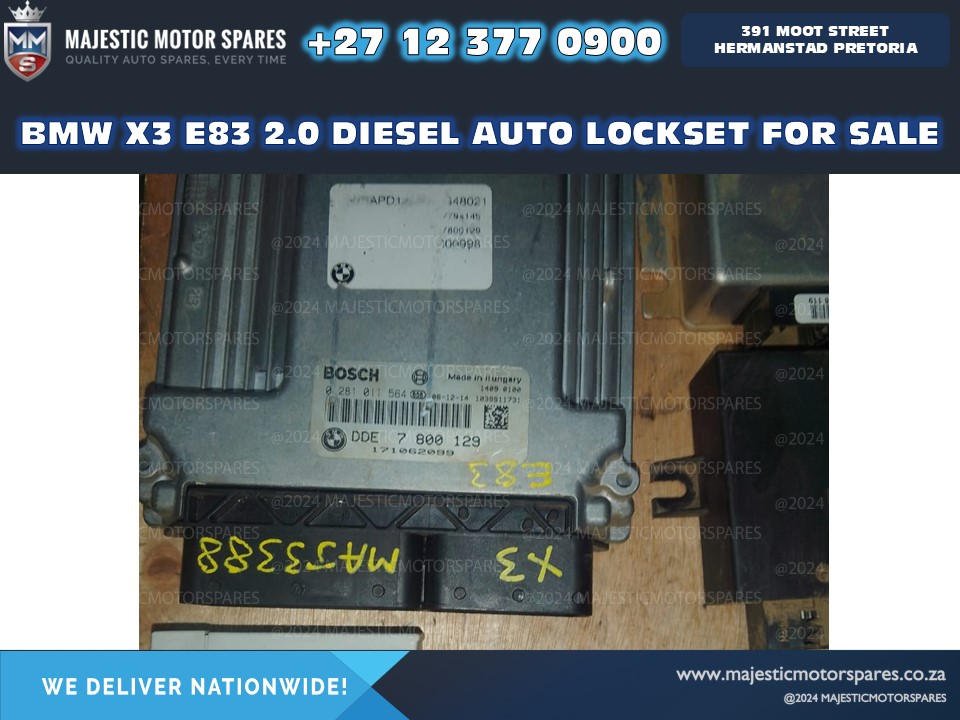 bmw x3 e83 2.0 diesel auto lockset for sale maj3388 bmw x3 e83 2.0 diesel auto lockset for sale maj3388