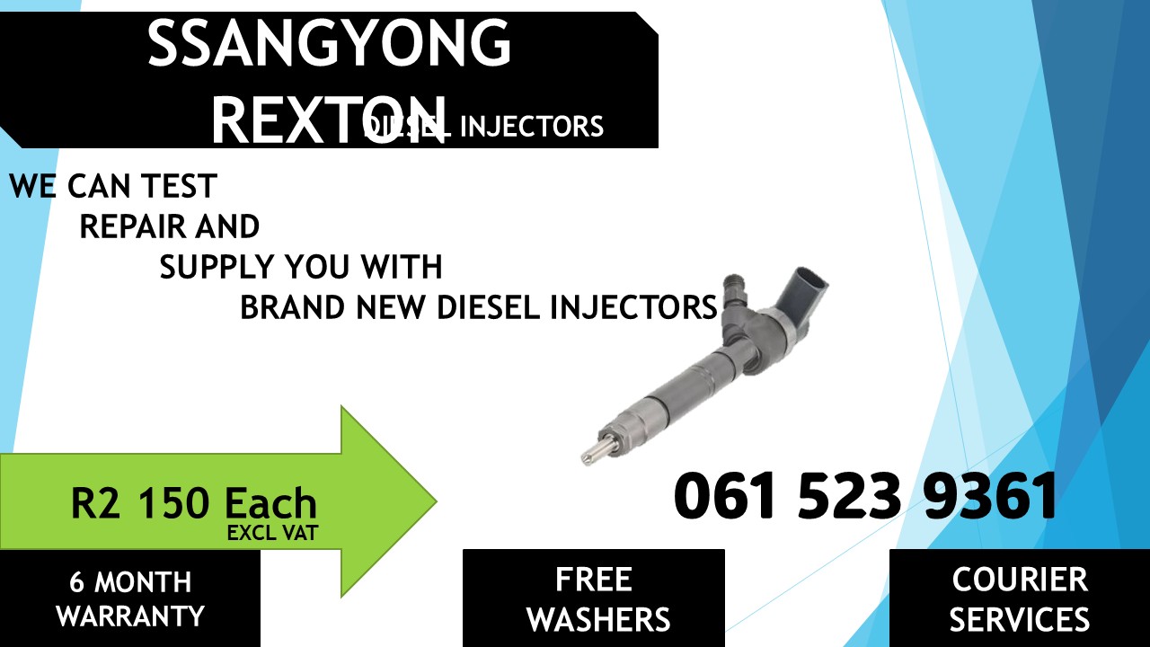 DIESEL INJECTORS FOR SSANGYONG REXTON FOR SALE - Private Seller DIESEL INJECTORS FOR SSANGYONG REXTON FOR SALE - Private Seller