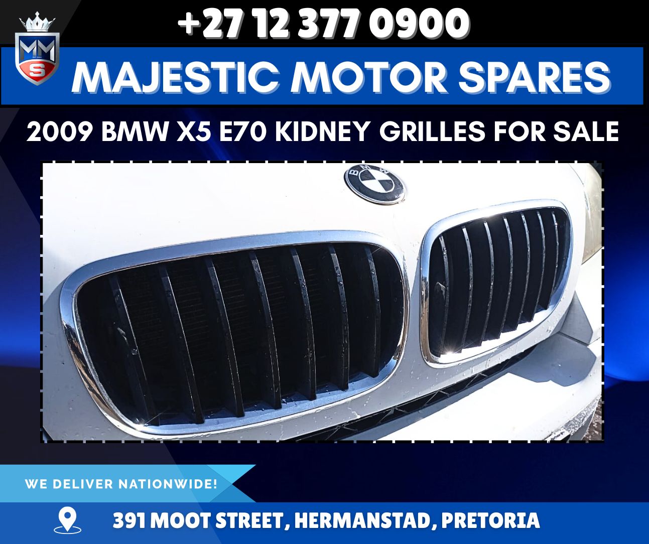 2009 BMW X5 E70 3.0D XDrive Kidney grilles for Sale - Used - Private Seller 2009 BMW X5 E70 3.0D XDrive Kidney grilles for Sale - Used - Private Seller