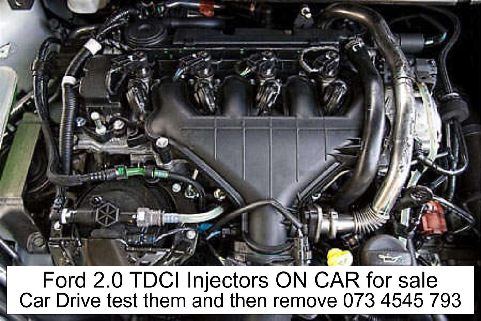 Ford Focus 2.0 TDCI Injectors for sale.  On the car Now !! Can be Driven Tested - Private Seller