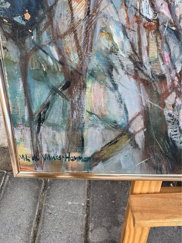 Colourfull winter mix painting