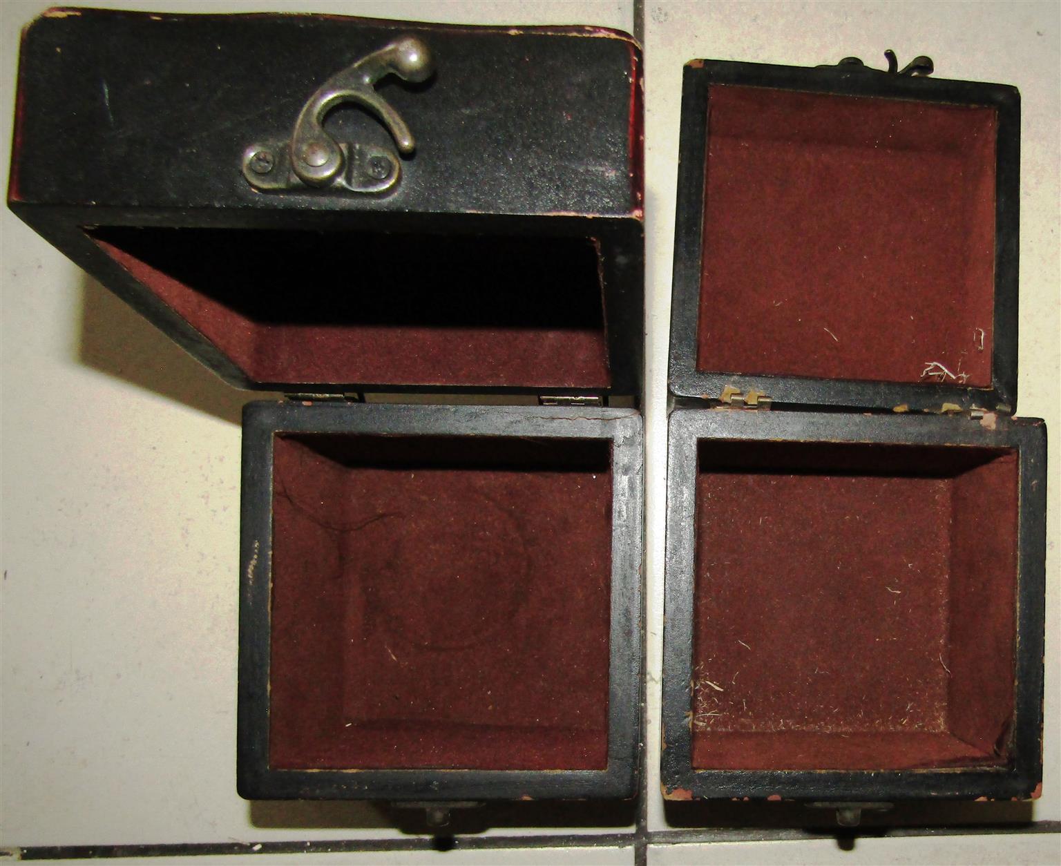 Wooden Chest 12cm x 12cm x 12cm - 2 pieces