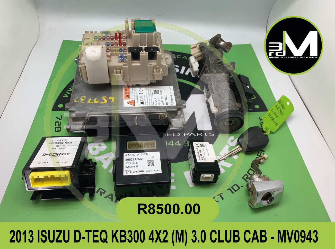 LOCKSET- ISUZU D-TEQ KB300 - Private Seller LOCKSET- ISUZU D-TEQ KB300 - Private Seller