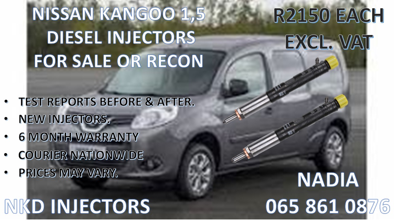 DIESEL INJECTORS FOR SALE FOR NISSAN KANGOO 1.5 - Private Seller DIESEL INJECTORS FOR SALE FOR NISSAN KANGOO 1.5 - Private Seller