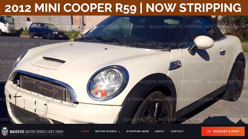 Now stripping 2012 MINI COOPER R59 for parts - Private Seller Now stripping 2012 MINI COOPER R59 for parts - Private Seller