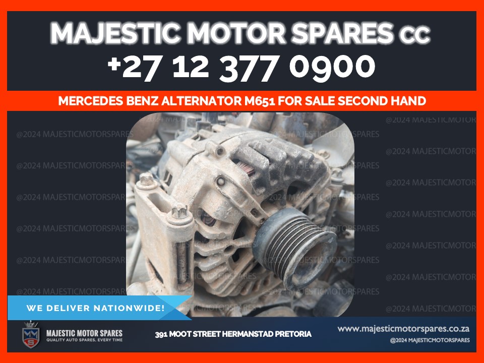 Mercedes Benz alternator m651 for sale – reliable second-hand replacement part - Private Seller