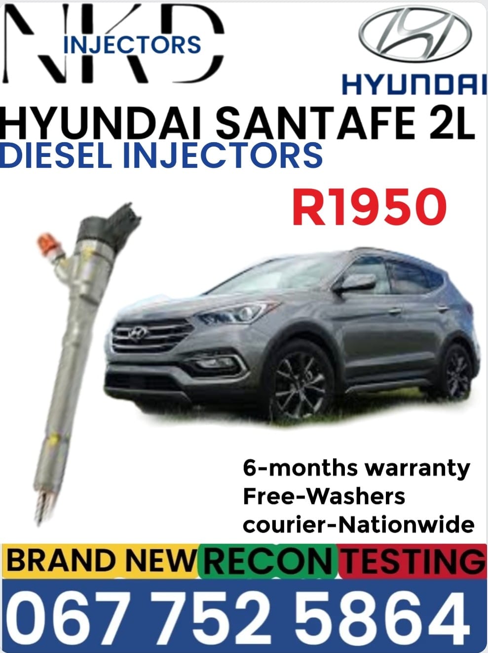 Hyundai Santafe 2L Diesel injectors - Private Seller Hyundai Santafe 2L Diesel injectors - Private Seller