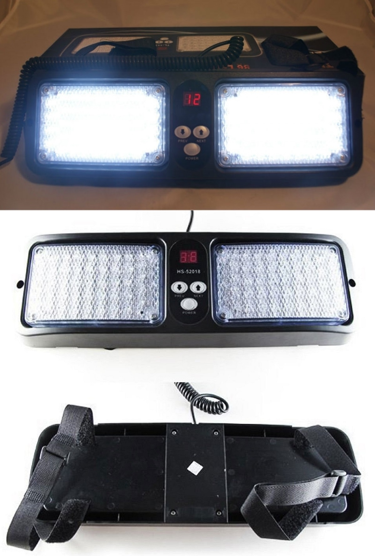 emergency led visor lights