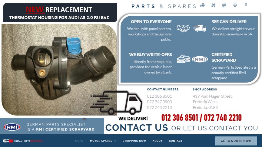 NEW Replacement Thermostat Housing For Audi A3 2.0 FSI BVZ For Sale - Private Seller NEW Replacement Thermostat Housing For Audi A3 2.0 FSI BVZ For Sale - Private Seller