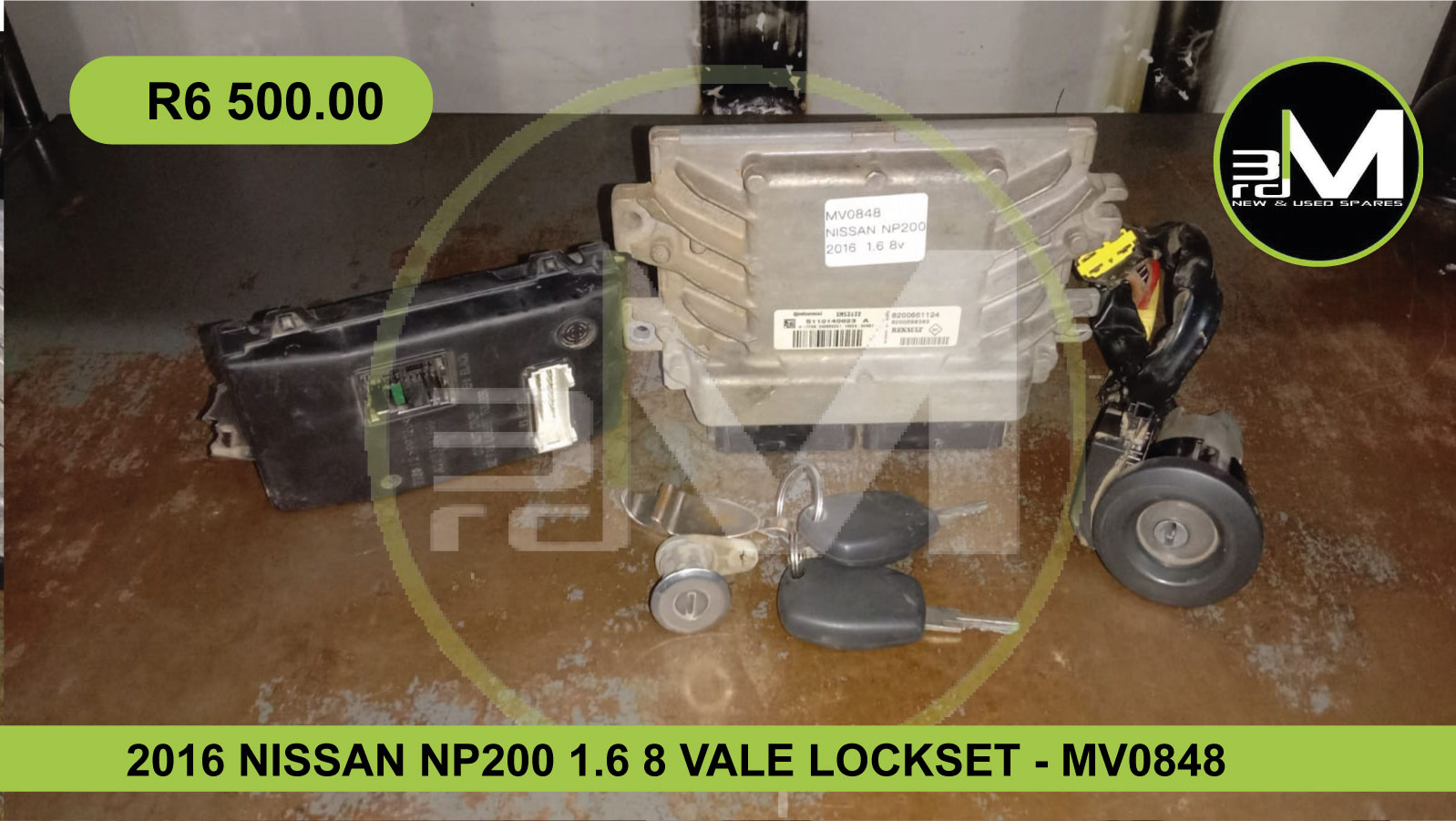 2016 NISSAN NP200 1.6 8 VALVE LOCKSET – MV0848
