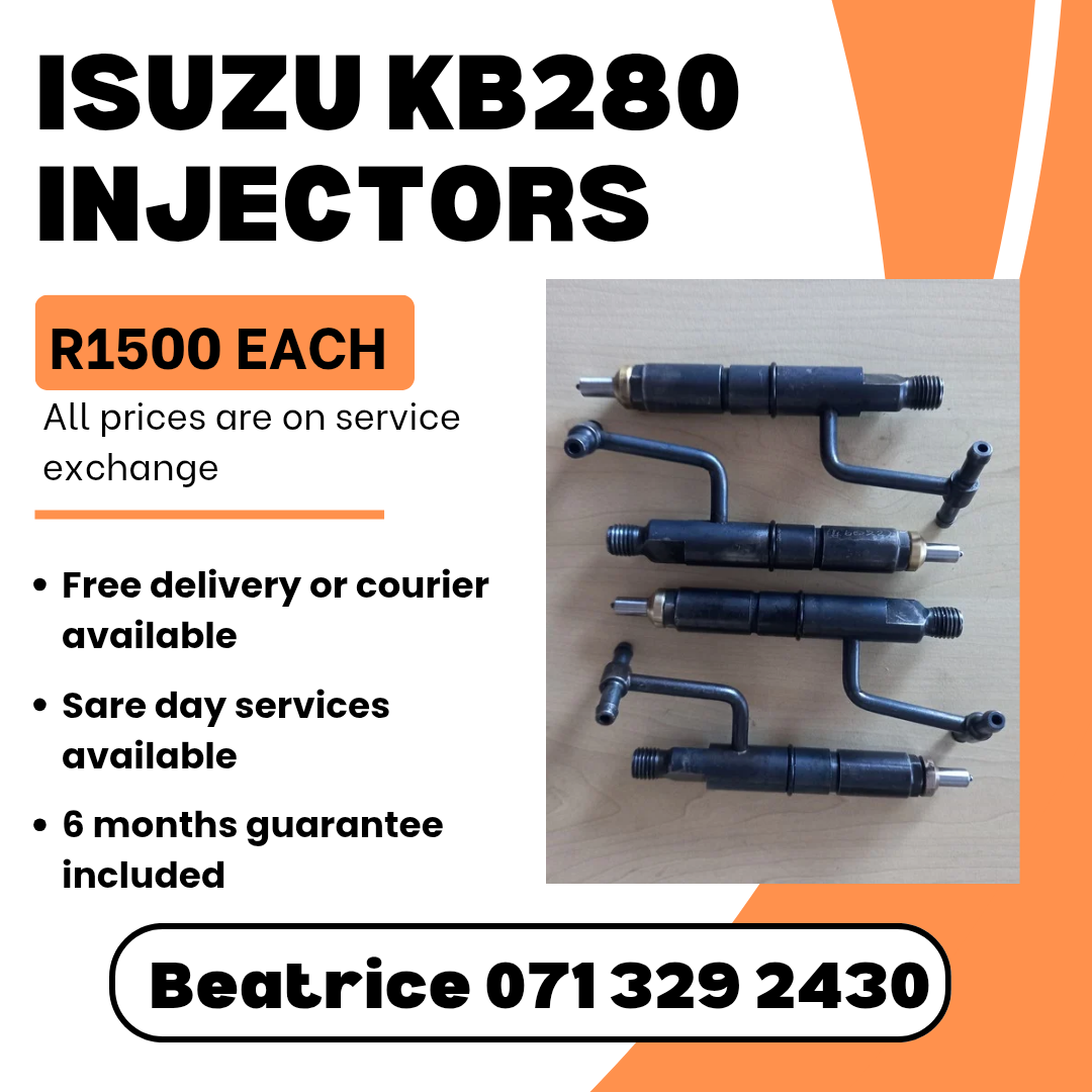 ISUZU KB280 DIESEL INJECTORS FOR SALE WITH WARRANTY - Private Seller ISUZU KB280 DIESEL INJECTORS FOR SALE WITH WARRANTY - Private Seller