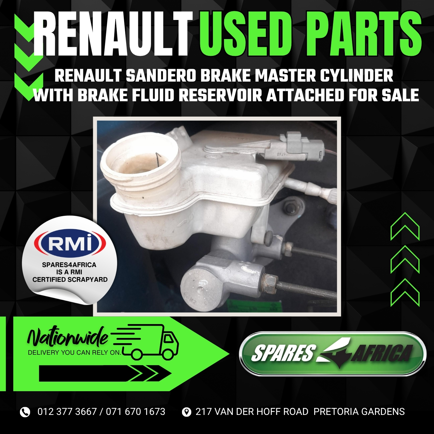 RENAULT SANDERO BRAKE MASTER CYLINDER WITH RESERVOIR (USED) – FOR SALE - Private Seller RENAULT SANDERO BRAKE MASTER CYLINDER WITH RESERVOIR (USED) – FOR SALE - Private Seller