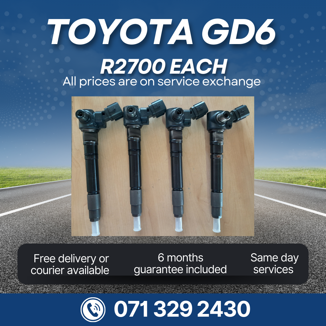 TOYOTA GD6 DIESEL INJECTORS FOR SALE WITH WARRANTY - Private Seller TOYOTA GD6 DIESEL INJECTORS FOR SALE WITH WARRANTY - Private Seller