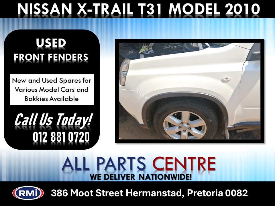 White Nissan X-Trail T31 2010 Used Front fenders for Sale White Nissan X-Trail T31 2010 Used Front fenders for Sale