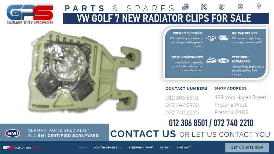 VW Golf 7 NEW radiator clips for sale - Private Seller VW Golf 7 NEW radiator clips for sale - Private Seller