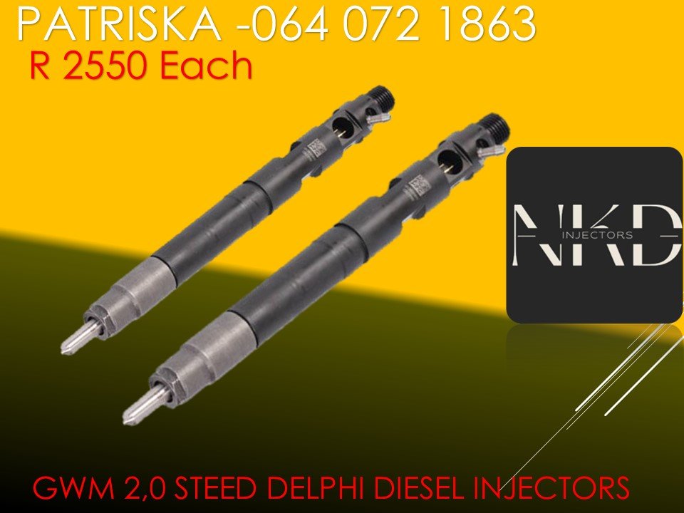 AFFORDABLE DIESEL INJECTORS FOR GWM 2,0 STEED DELPHI INJECTORS FOR SALE - Private Seller AFFORDABLE DIESEL INJECTORS FOR GWM 2,0 STEED DELPHI INJECTORS FOR SALE - Private Seller
