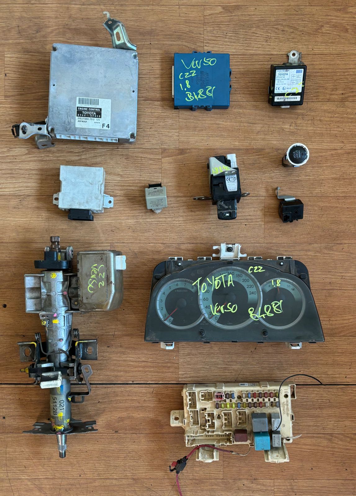 2009 TOYOTA VERSO 1.8LT #1ZZ ECU SET - Private Seller 2009 TOYOTA VERSO 1.8LT #1ZZ ECU SET - Private Seller
