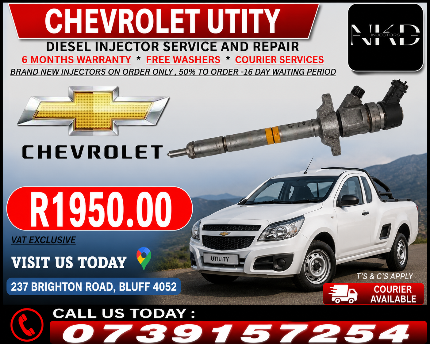 Chevrolet_Utility_Diesel_Injectors_On_Recondition - Private Seller Chevrolet_Utility_Diesel_Injectors_On_Recondition - Private Seller