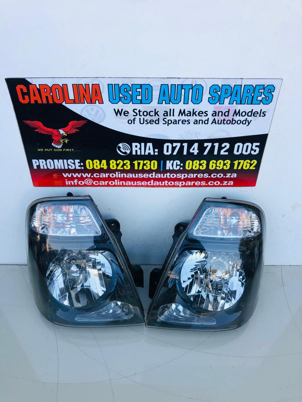 Kia K2500/K2700 left and right side headlights (black) - Private Seller Kia K2500/K2700 left and right side headlights (black) - Private Seller