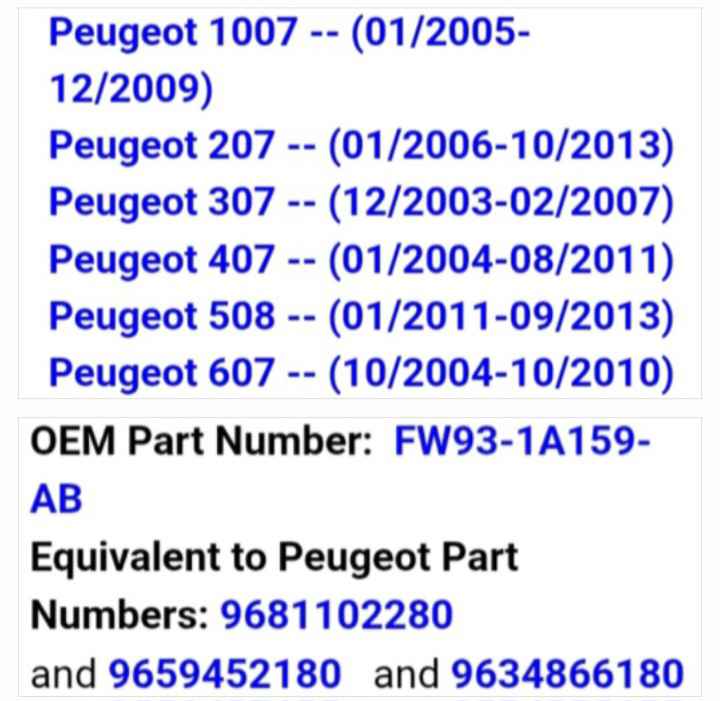 Peugeot TPMS tyre pressure monitor sensors - Private Seller
