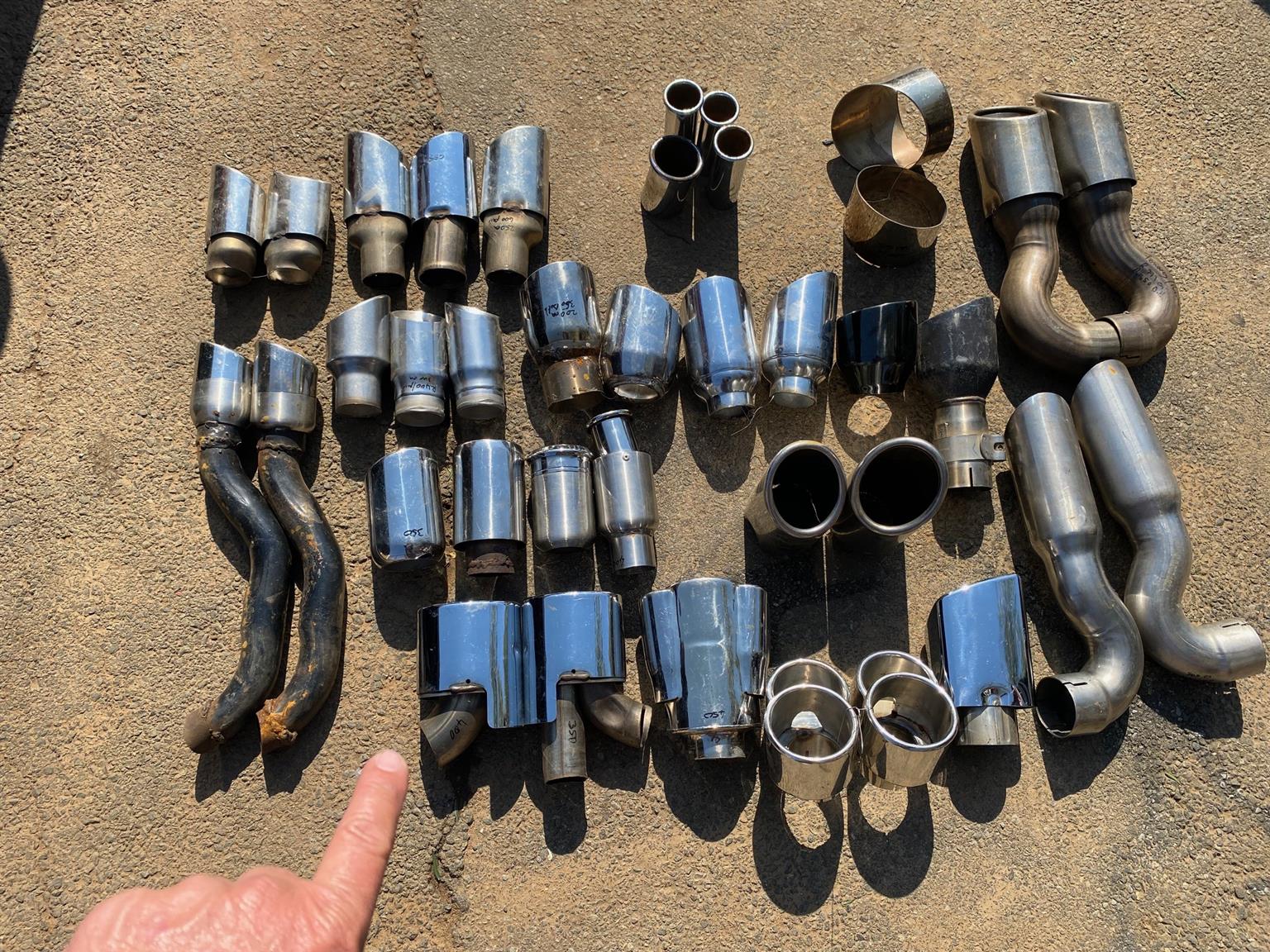 Exhaust Tail Pipes Ends Tips - Private Seller Exhaust Tail Pipes Ends Tips - Private Seller
