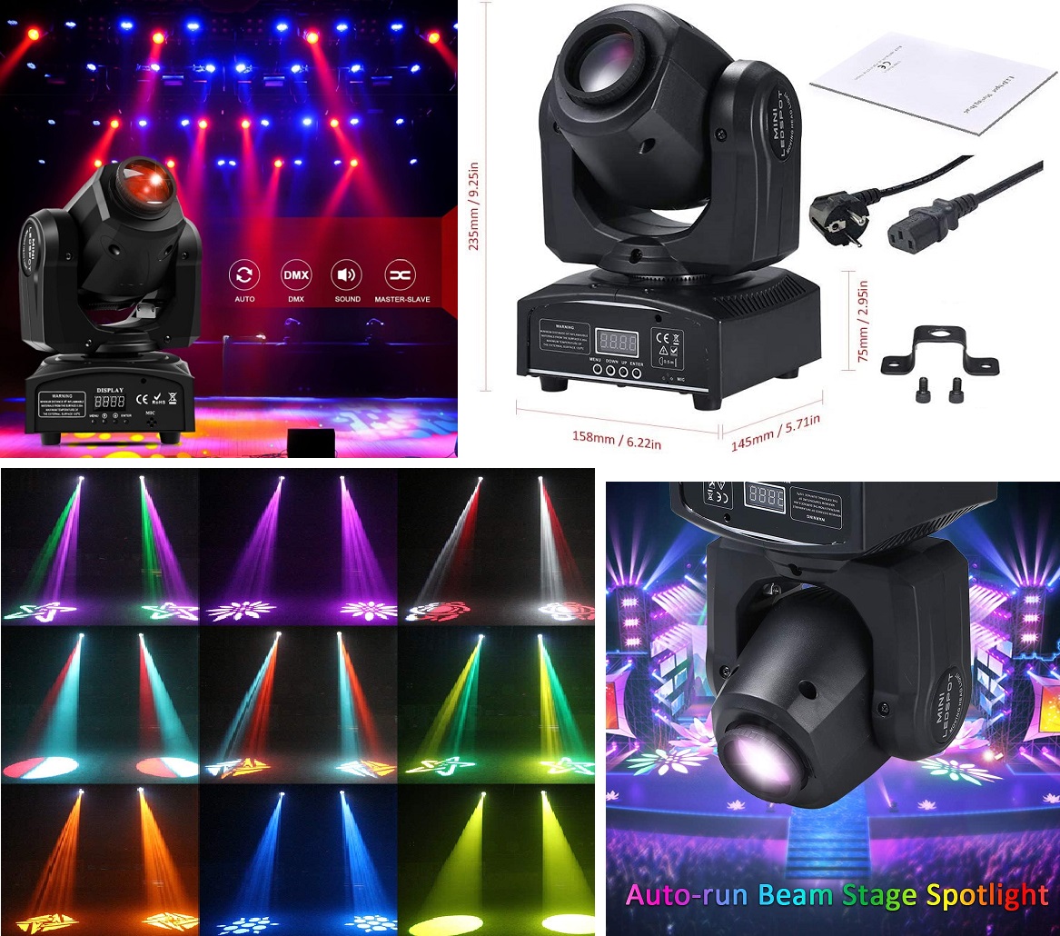 Professional Disco Moving Head GOBO Light DMX512 Stage DJ Party Light. Brand NEW