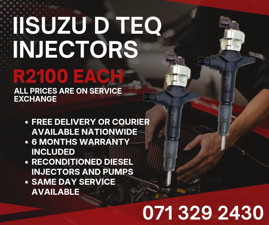 ISUZU D TEQ INJECTORS FOR SALE - Private Seller ISUZU D TEQ INJECTORS FOR SALE - Private Seller