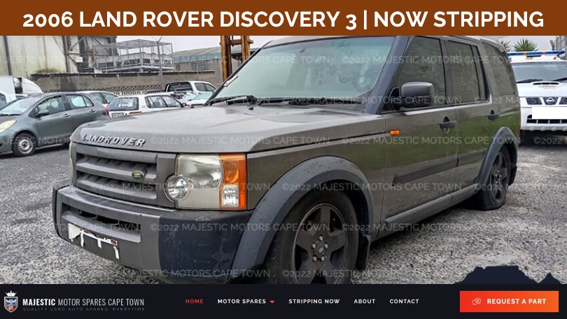 Now stripping 2006 LAND ROVER DISCOVERY 3 for parts - Private Seller Now stripping 2006 LAND ROVER DISCOVERY 3 for parts - Private Seller