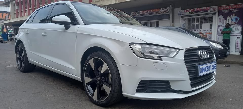 USED 2018 AUDI A3 1.0TFSI PETROL AUTOMATIC, WHITE COLOUR, MILEAGE
