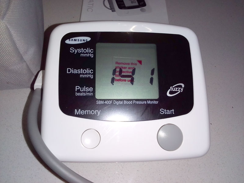 samsung digital blood pressure monitor