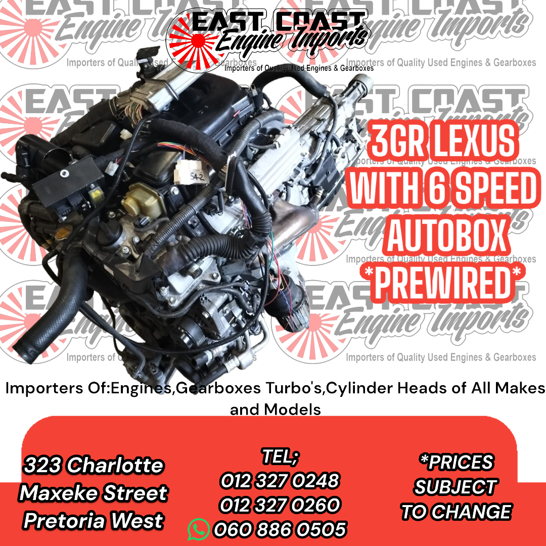 3GR LEXUS 2.5 ENGINE WITH 6 SPEED AUTO BOX *PREWIRED* - Private Seller