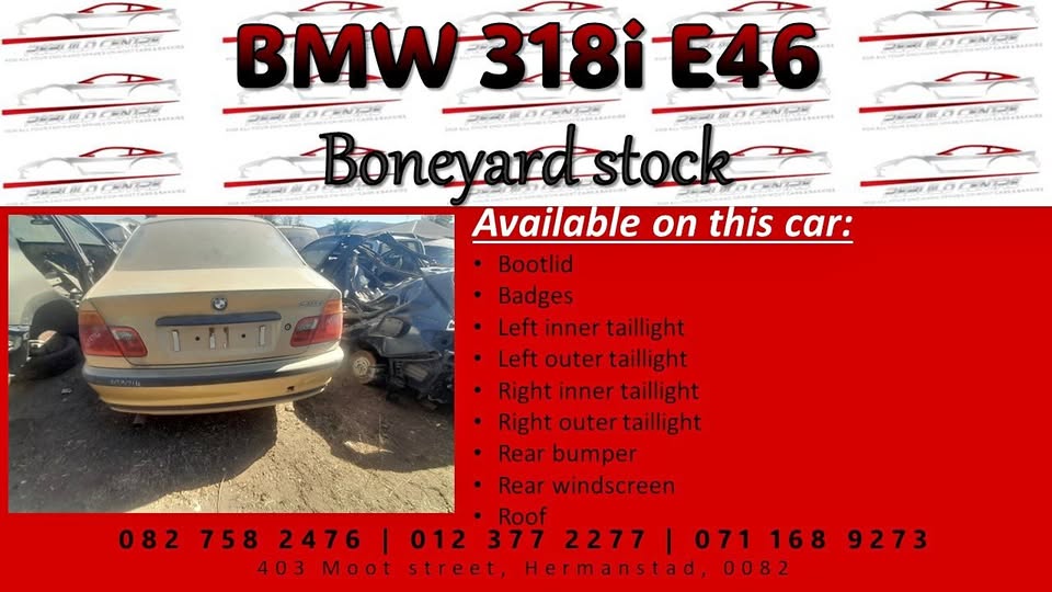 BMW 318i E46 stripping for spares. - Private Seller BMW 318i E46 stripping for spares. - Private Seller