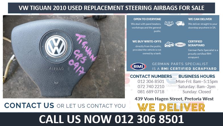 VW TIGUAN 2010 USED REPLACEMENT STEERING AIRBAGS FOR SALE - Private Seller VW TIGUAN 2010 USED REPLACEMENT STEERING AIRBAGS FOR SALE - Private Seller