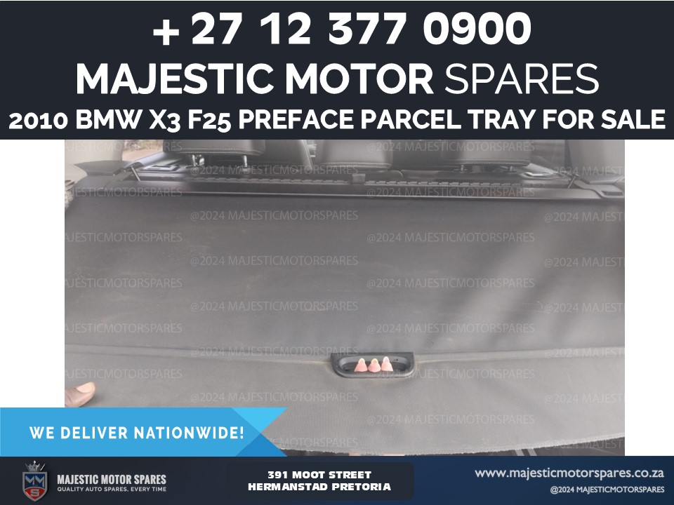 2010 BMW X3 F25 preface parcel tray for sale - Private Seller