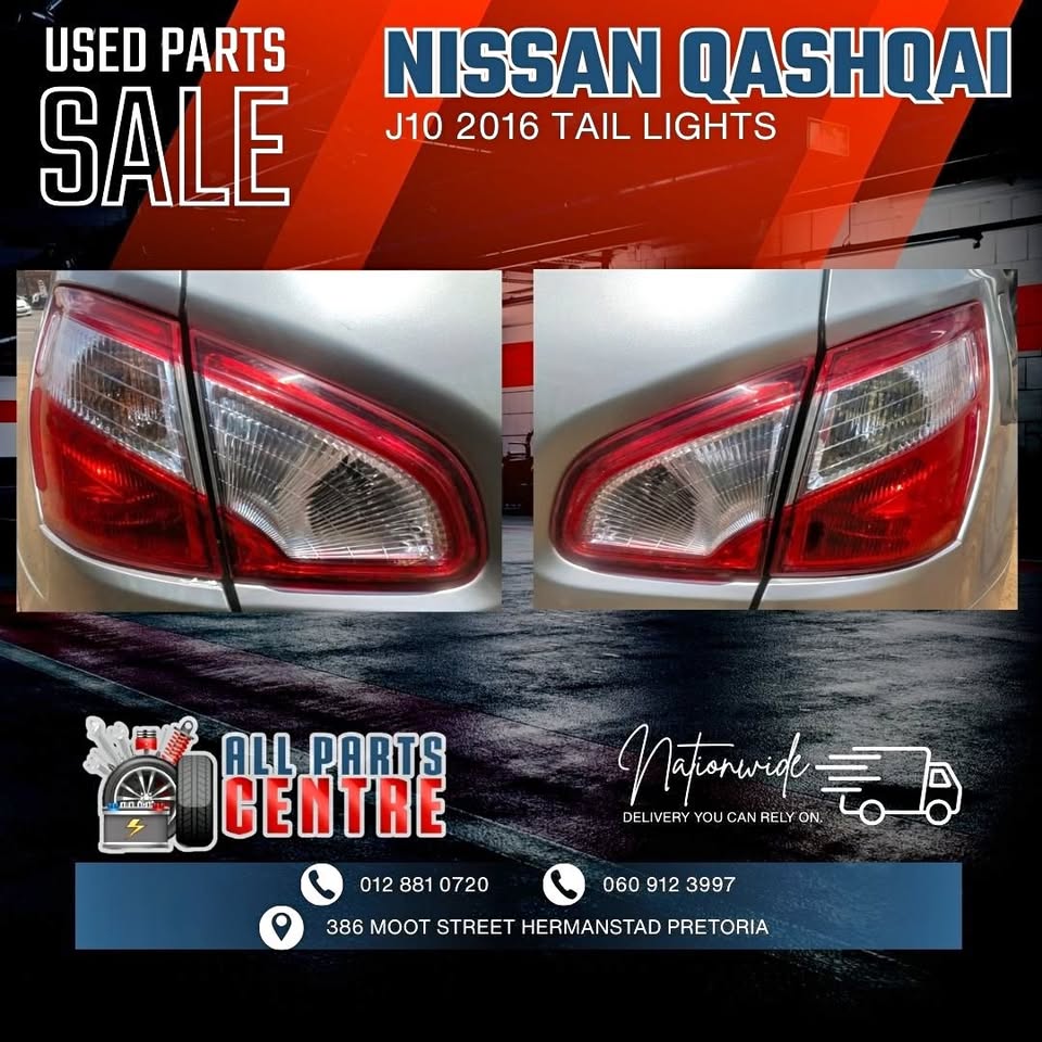 Nissan Qashqai J10 2016 Tail Lights - Private Seller Nissan Qashqai J10 2016 Tail Lights - Private Seller