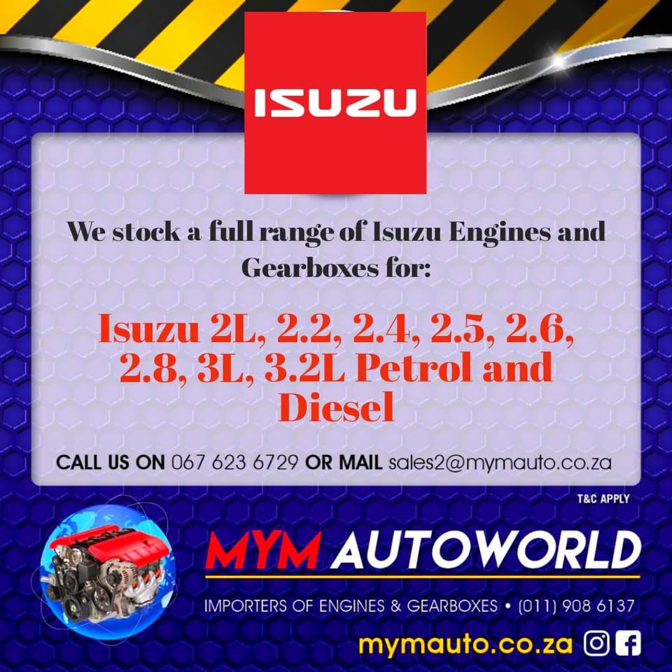MYM IMPORTERS OF USED ISUZU ENGINES AND GEARBOXES - Private Seller MYM IMPORTERS OF USED ISUZU ENGINES AND GEARBOXES - Private Seller