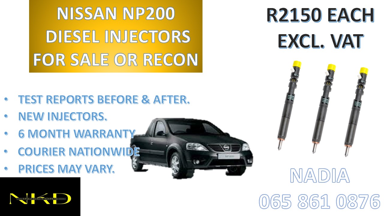 DIESEL INJECTORS FOR SALE FOR NISSAN NP200 - NATIONWIDE - Private Seller DIESEL INJECTORS FOR SALE FOR NISSAN NP200 - NATIONWIDE - Private Seller