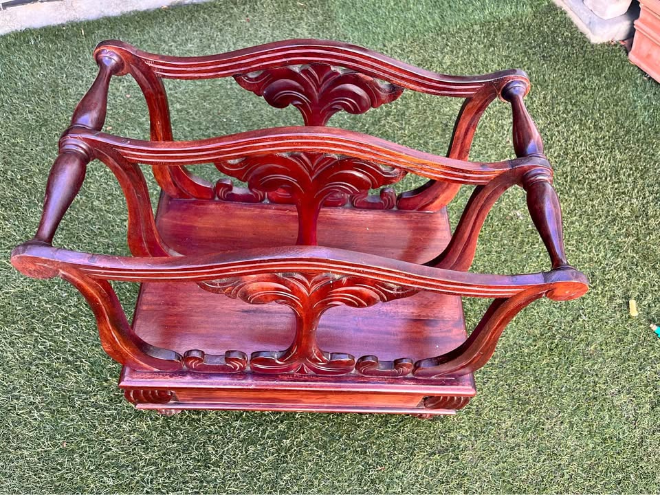 Antique solid mahogany bookcase