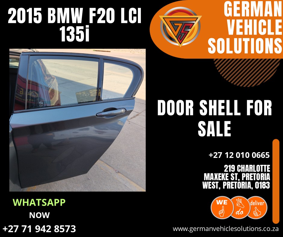 BMW f20 lci 135i 2015 front door shell available in clean second-hand condition