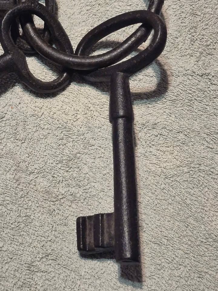 Cast iron antique prison keys