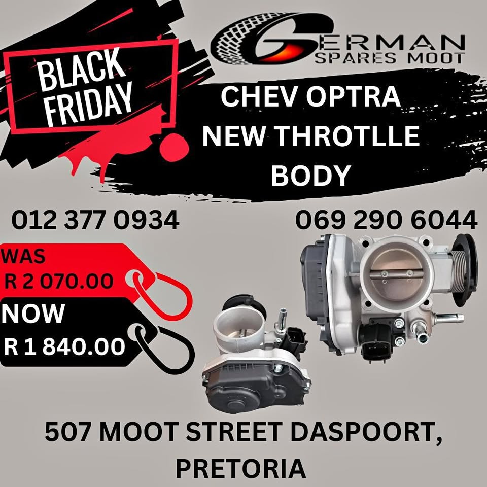 BLACK FRIDAY – CHEV OPTRA NEW THROTTLE BODY