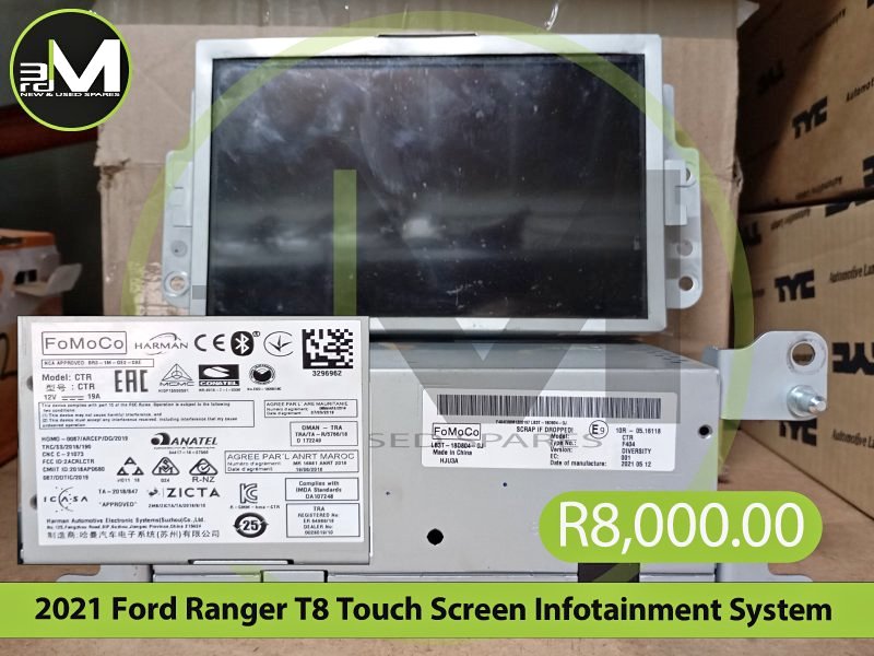 Used 2021 Ford Ranger T8 Touch Screen Infotainment System MV0758 for ...