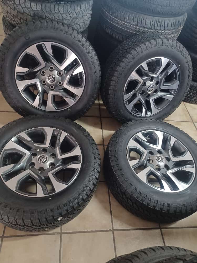 18inch Toyota Fortuner/Hilux original mags with brand new 265/60/18 General Gra - Private Seller 18inch Toyota Fortuner/Hilux original mags with brand new 265/60/18 General Gra - Private Seller